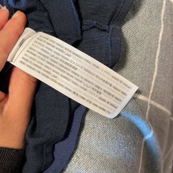 Abercrombie Crochet & Cotton Dress - XS Navy Blue - Picture 7 of 7